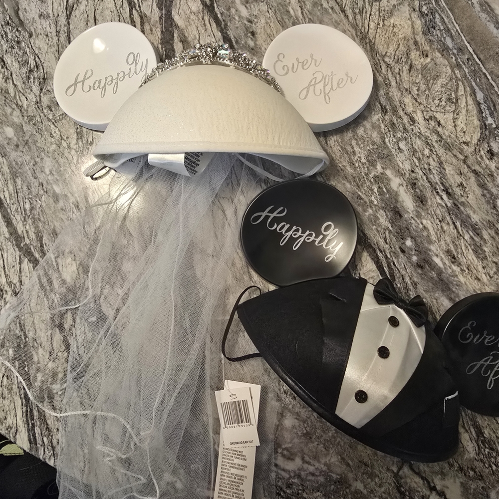 Happily Ever After Wedding Party Hat Set